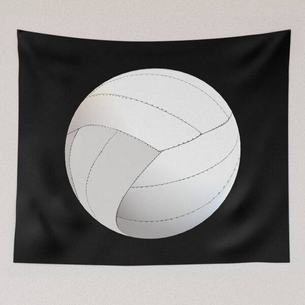 Item preview, Volleyball Lovers Floating Volleyball (Black Background) designed and sold by ArtByLM.