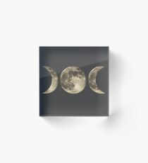 The triple moon Acrylic Block