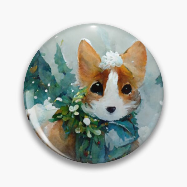 Item preview, Cute Corgi Winter Wonderland designed and sold by Paint-of-Heart.