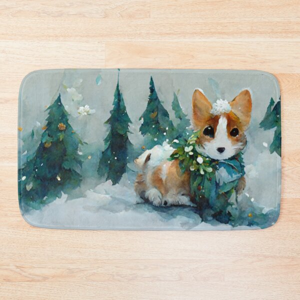 Item preview, Cute Corgi Winter Wonderland designed and sold by Paint-of-Heart.