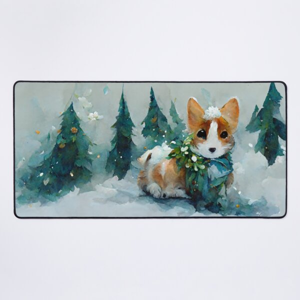 Item preview, Cute Corgi Winter Wonderland designed and sold by Paint-of-Heart.