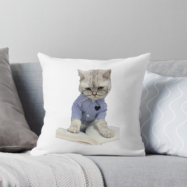 Item preview, Round Lens Cat Glasses reading book designed and sold by Brendaallen  Art.