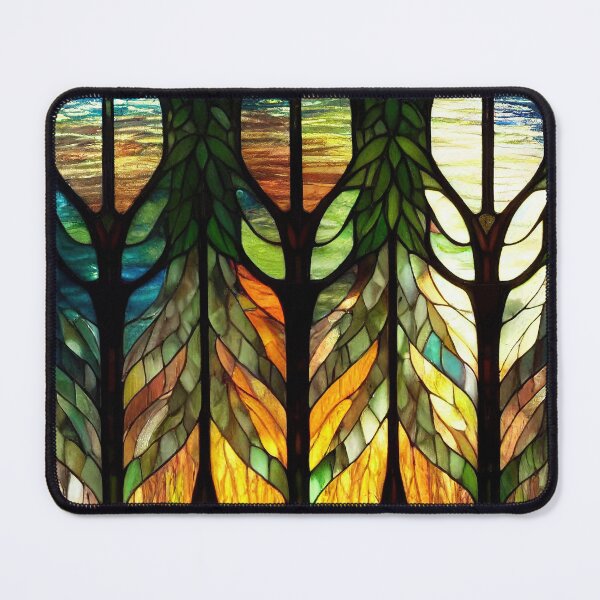 Item preview, Forest Stained Glass 11 Abstract AI Generated Art designed and sold by MeAI-Art.