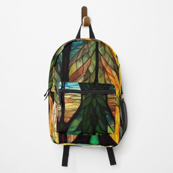 Item preview, Forest Stained Glass 11 Abstract AI Generated Art designed and sold by MeAI-Art.