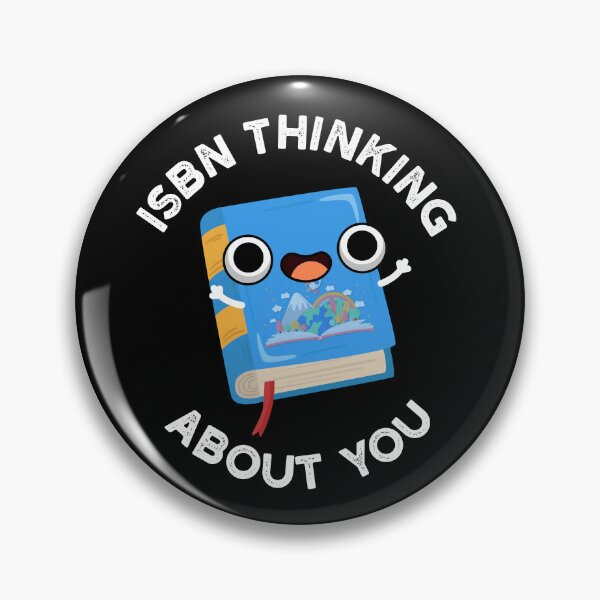 Item preview, ISBN Thinking About You Funny Book Puns (Dark BG) designed and sold by punnybone.