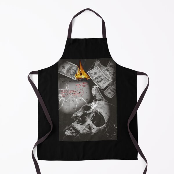 Item preview, Heavy Metal Skull and burning money designed and sold by bas19101.