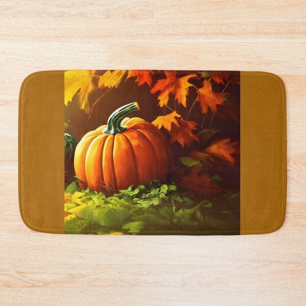 Item preview, Pumpkin in Leaves designed and sold by NitaBond.
