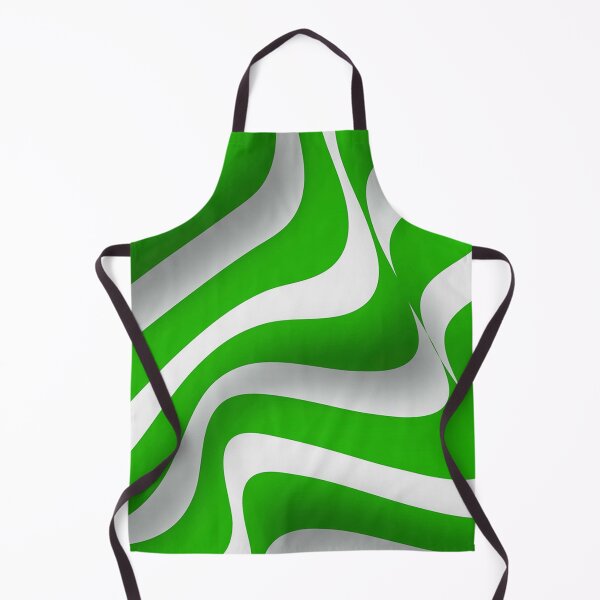 Item preview, Abstract Strips Art white lime green designed and sold by Tshirtstory.
