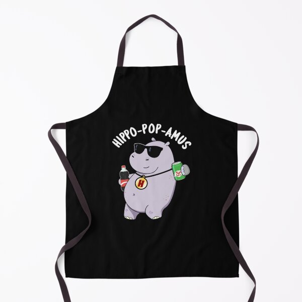 Item preview, Hippo-pop-amus Soda Pop Funny Hippo Puns (Dark BG) designed and sold by punnybone.