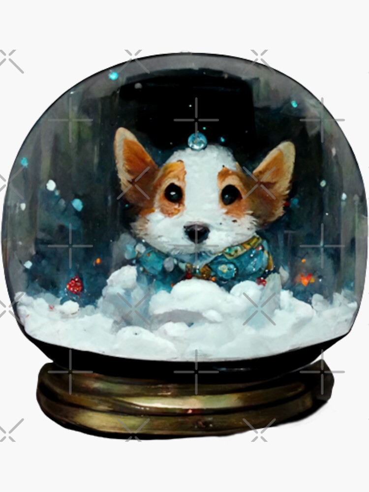 Cute Corgi in Snow Jigsaw Puzzle for Sale by Paint-of-Heart