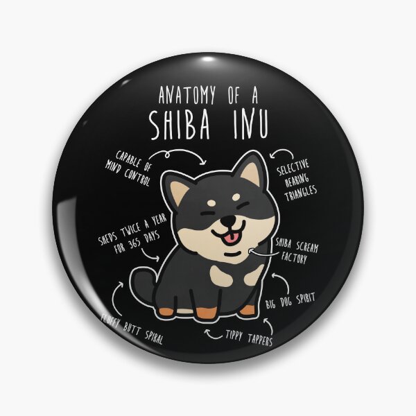 Item preview, Black and Tan Shiba Inu Dog Anatomy designed and sold by Clara Hollins.