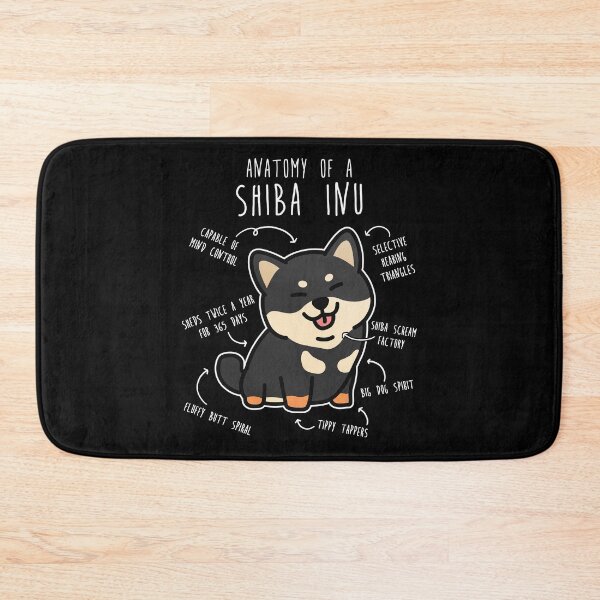 Item preview, Black and Tan Shiba Inu Dog Anatomy designed and sold by Clara Hollins.