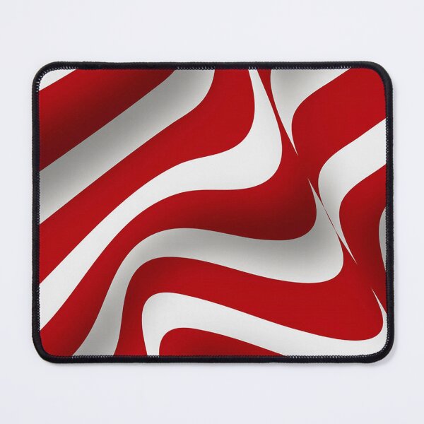 Item preview, Abstract Strips Art white Red designed and sold by Tshirtstory.