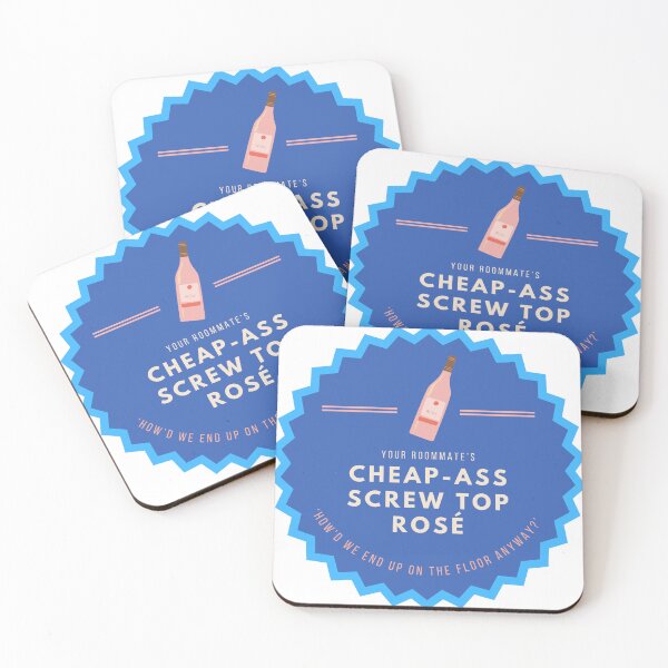 Item preview, CHEAP ASS SCREW TOP ROSÉ designed and sold by baldbird.