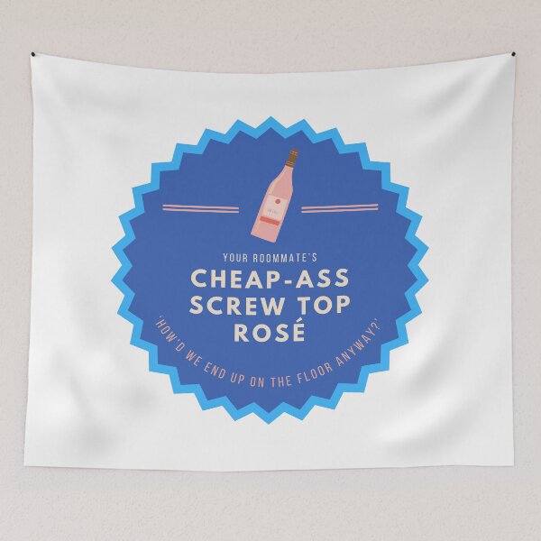 Item preview, CHEAP ASS SCREW TOP ROSÉ designed and sold by baldbird.