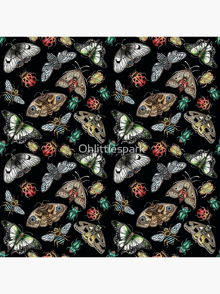 Lino Print Bugs and Insects by Ohlittlespark