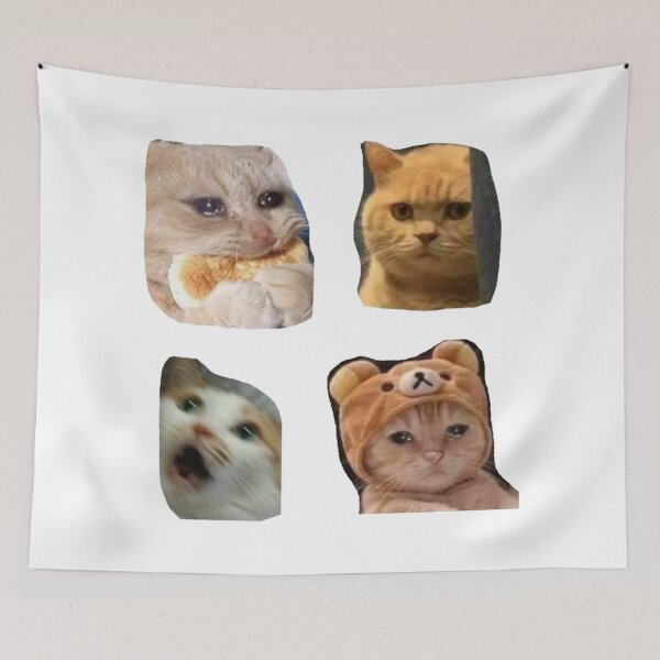 Item preview, cat crying pack designed and sold by Brendaallen  Art.