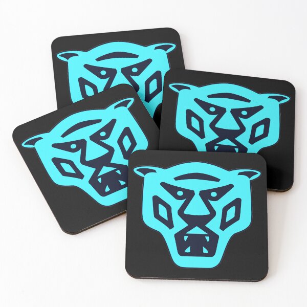 Item preview, Turquoise Silhouette of an Angry Tiger designed and sold by Dven-Clothes.