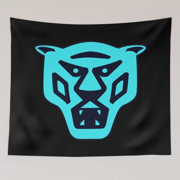 Item preview, Turquoise Silhouette of an Angry Tiger designed and sold by Dven-Clothes.