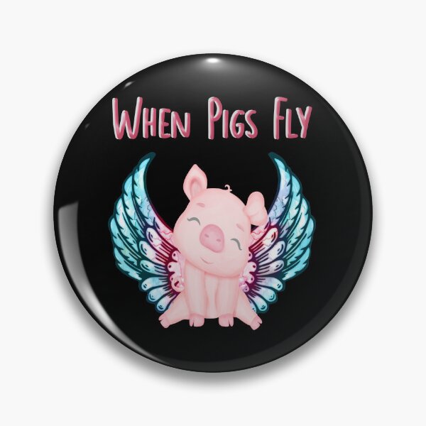 Item preview, Cute Pig - When Pigs Fly designed and sold by handsoftime2020.