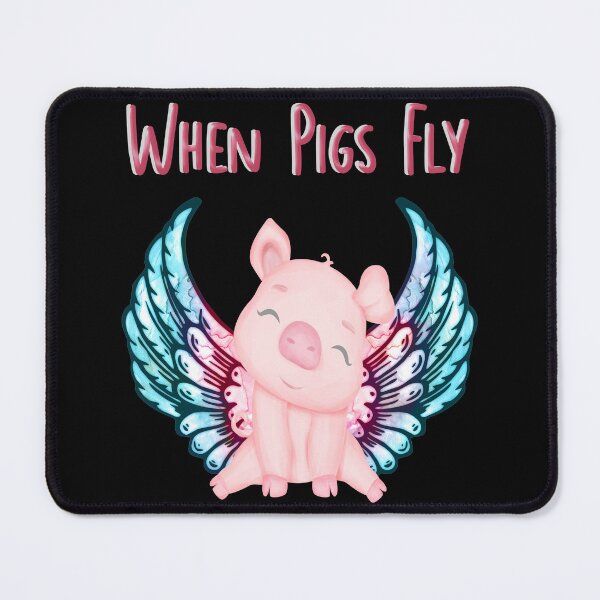 Item preview, Cute Pig - When Pigs Fly designed and sold by handsoftime2020.