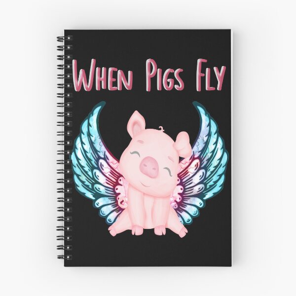 Item preview, Cute Pig - When Pigs Fly designed and sold by handsoftime2020.