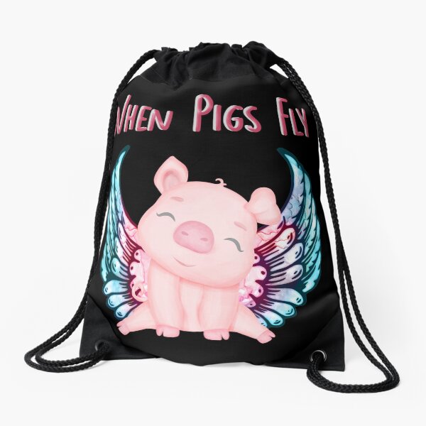 Item preview, Cute Pig - When Pigs Fly designed and sold by handsoftime2020.