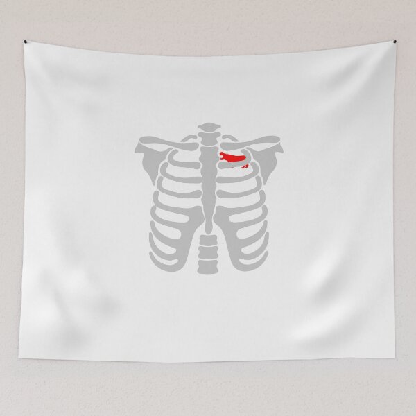 Item preview, Hippopotamus In Heart Skeletons Halloween  designed and sold by Seas Wanda.