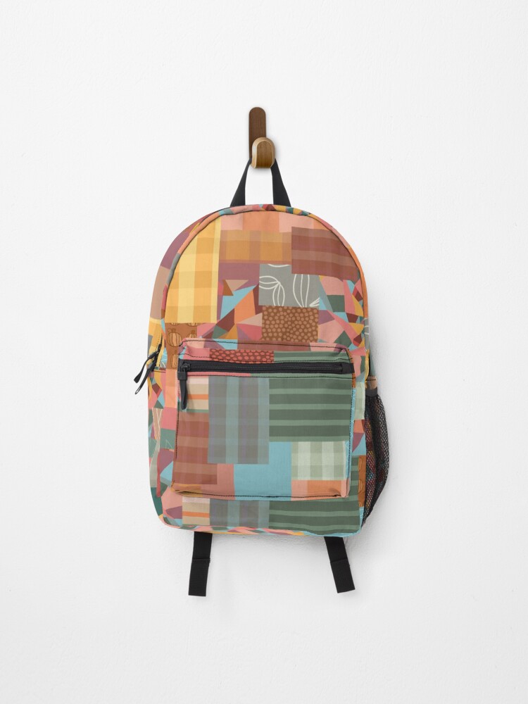 Thumbnail 1 of 3, Backpack, Fall Themed Patchwork  designed and sold by Timstarstudio.