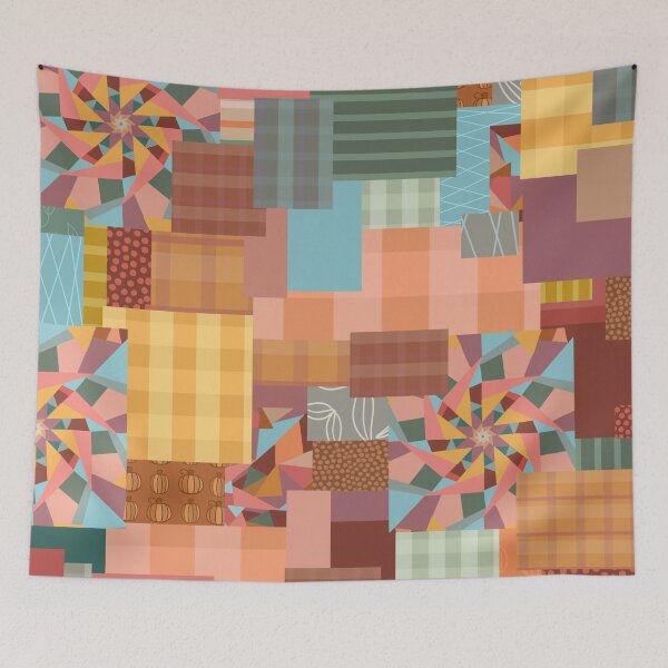 Item preview, Fall Themed Patchwork  designed and sold by Timstarstudio.