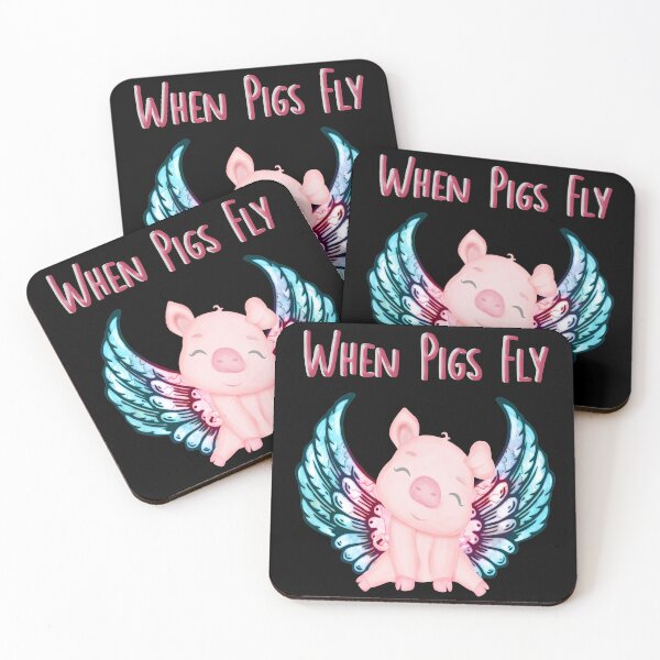 Item preview, Cute Pig - When Pigs Fly designed and sold by handsoftime2020.
