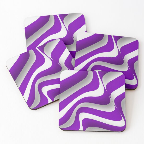 Item preview, Abstract Strips Art white Purple  designed and sold by Tshirtstory.