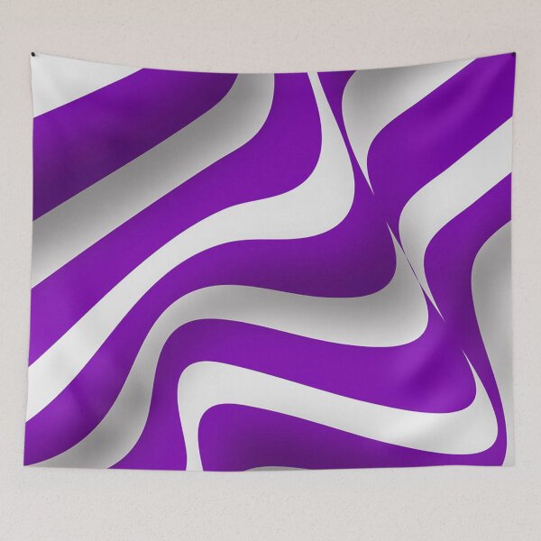 Item preview, Abstract Strips Art white Purple  designed and sold by Tshirtstory.