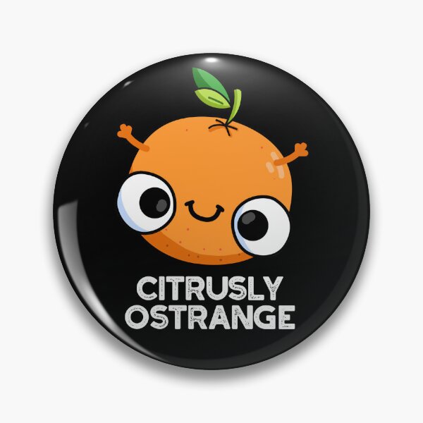 Item preview, Citrusly Ostrange Strange Funny Orange Puns (Dark BG) designed and sold by punnybone.