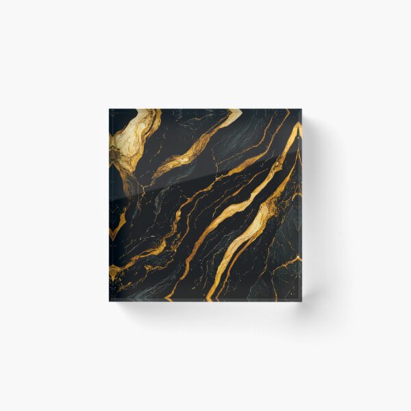 Item preview, Black and Gold Marble designed and sold by ArtMadeByAI.