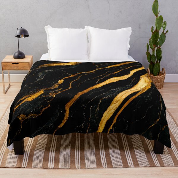 Item preview, Black and Gold Marble designed and sold by ArtMadeByAI.