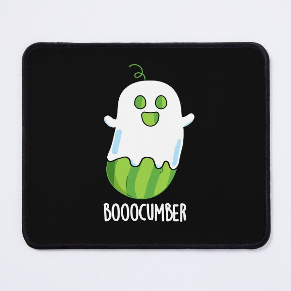 Item preview, Booocumber Ghost Funny Cucumber Puns (Dark BG) designed and sold by punnybone.