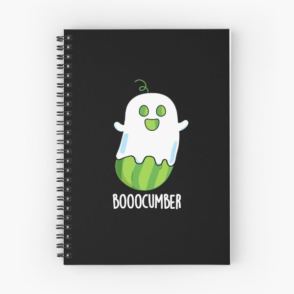Item preview, Booocumber Ghost Funny Cucumber Puns (Dark BG) designed and sold by punnybone.