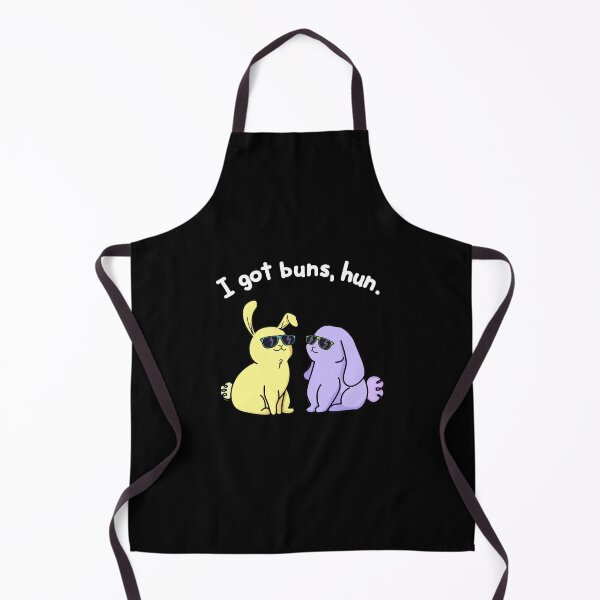 Item preview, I Got Buns Hun Funny Bunny Rabbit Pun (Dark BG) designed and sold by punnybone.