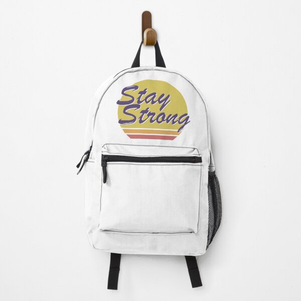 Artikelvorschau, Bleiben Sie stark gerahmt Retro, positive Stimmung, starke Stimmung entworfen und verkauft von AliH72.