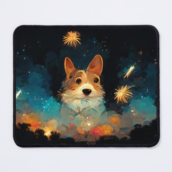Item preview, Fireworks Corgi  designed and sold by Paint-of-Heart.