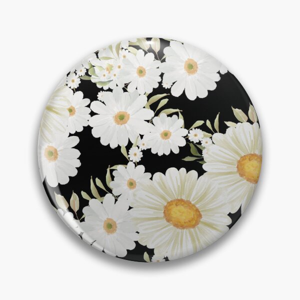 Item preview, daisy, white flowers, daisy patterns, floral pattern, floral wall art, daisy illustraition designed and sold by quotefactory.