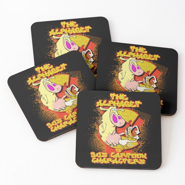 Item preview, The Alphabet of 90s Cartoon Characters Letter C is for Cow and Chicken designed and sold by More-dan-Prints.