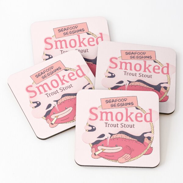 Item preview, Seafood Sessions - Smoked Trout Stout designed and sold by LisaVertudaches.