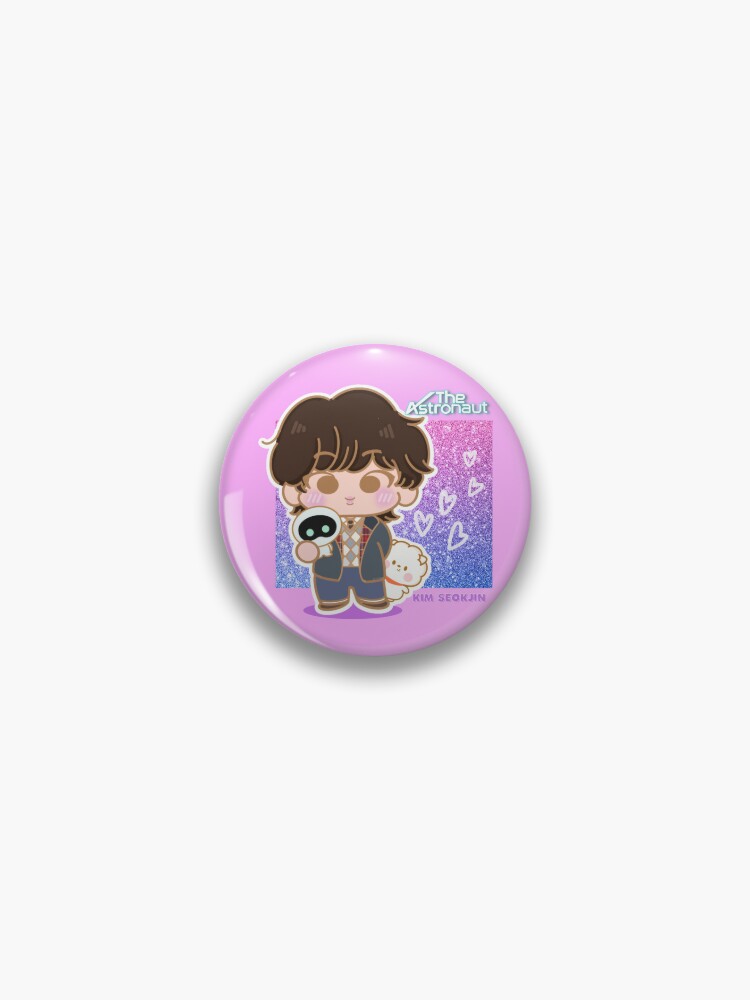 Bangtan Boys Jin The Astronaut Wootteo Badge Keychain - BTS