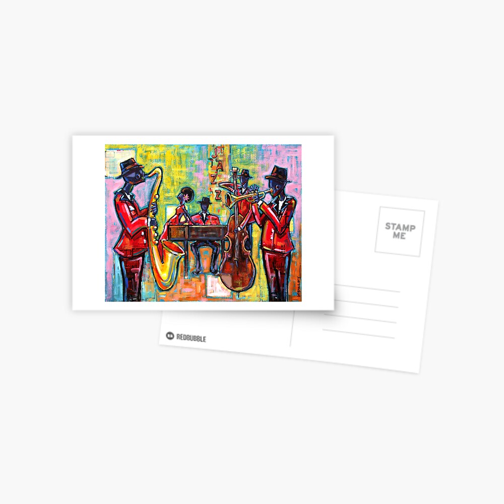 "Jazz Band" Postcard by kendaley Redbubble