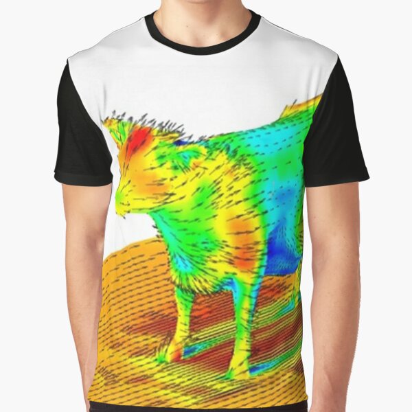Aerodynamics of a Cow Graphic T-Shirt