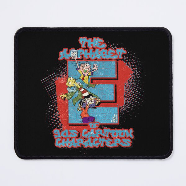 Item preview, The Alphabet of 90s Cartoon Characters Letter E is for Ed, Edd, and Eddy designed and sold by More-dan-Prints.