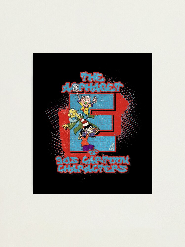 Cartoon Characters Letter E