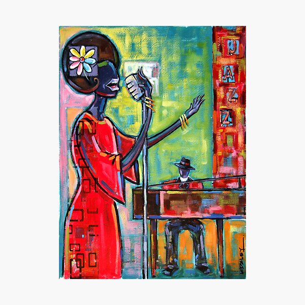 Jazz Singer Photographic Print